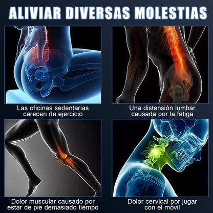 Pistola de Masaje Muscular 4 Cabezas Intercambiables – 6 Velocidades